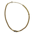 Christian Dior Made in Germany Vintage 2WAY Choker 2-Row Bracelet Kihei Gold CD Logo GERMANY Engraved