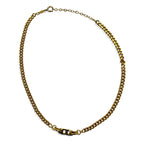Christian Dior Made in Germany Vintage 2WAY Choker 2-Row Bracelet Kihei Gold CD Logo GERMANY Engraved