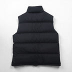 Polo Ralph Lauren スタンドカラー ダウンベスト L ブラック イエロー スモールポニー TALONジップ