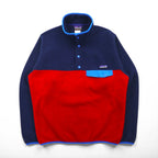 Patagonia Synchilla Half Snap-T Pullover Fleece Jacket, Size Small, Two-Tone, with Chest Pocket, 25580