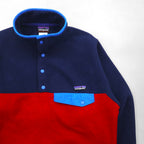 Patagonia Synchilla Half Snap-T Pullover Fleece Jacket, Size Small, Two-Tone, with Chest Pocket, 25580