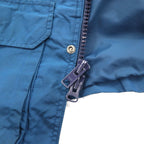 Woolrich 80年代 USA製 マウンテンパーカー L ネイビー ブランケットライナー ダブルジップ ウエスト ドローコード