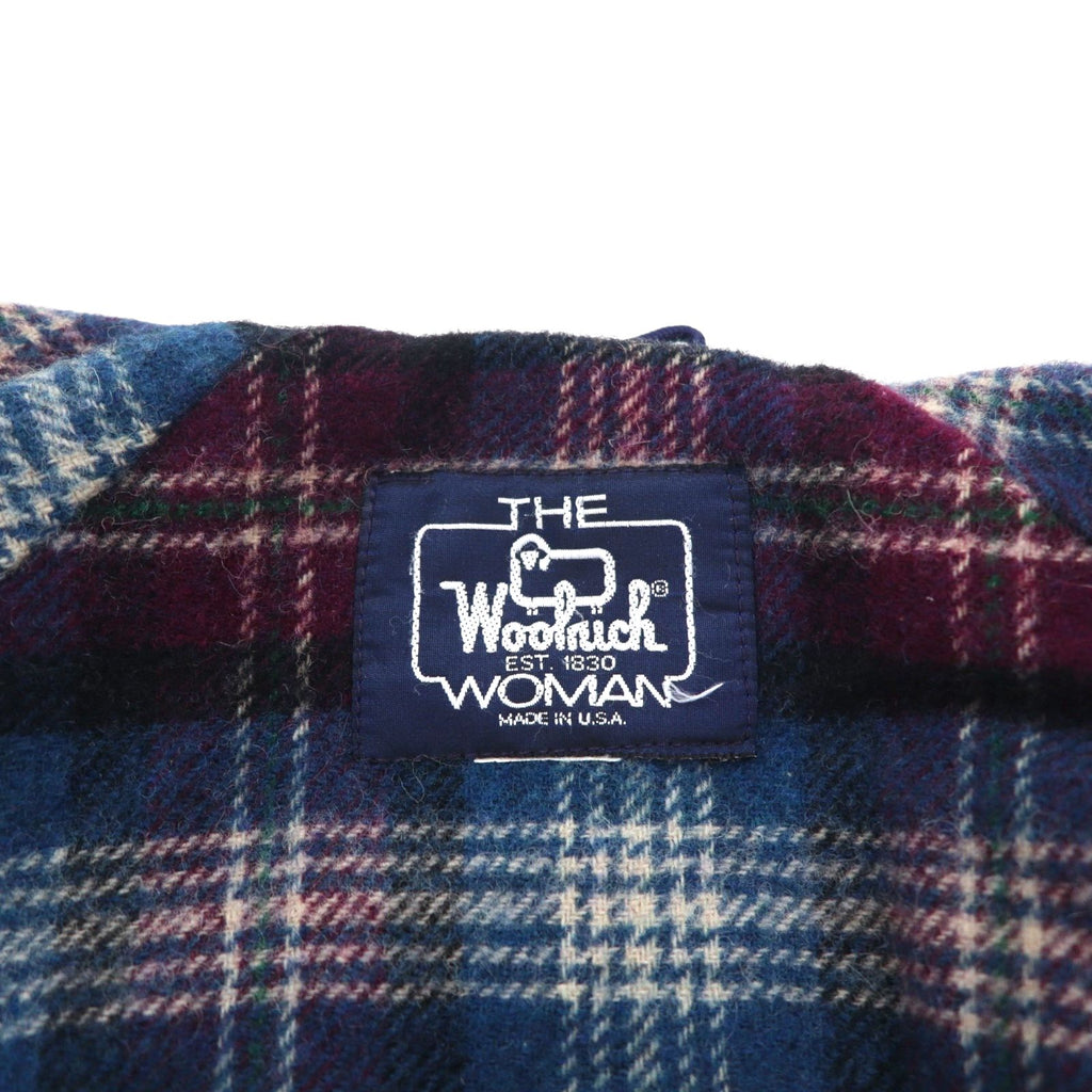 Woolrich 80年代 USA製 マウンテンパーカー L ネイビー ブランケットライナー ダブルジップ ウエスト ドローコード
