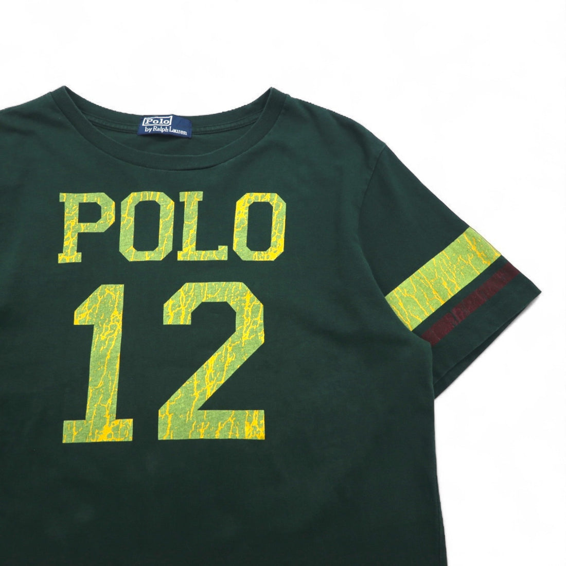 Polo by Ralph Lauren 90s Numbered Football T-Shirt, Size M, Green Cotton