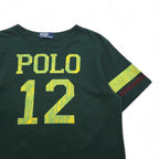 Polo by Ralph Lauren 90s Numbered Football T-Shirt, Size M, Green Cotton
