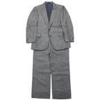 日本然リトテ-古着オンライン-Burberrys 2B スーツ セットアップ 170AB5 グレー ウール オールド-Burberrys 2B Suit Setup 170AB5 Gray Wool Vintage