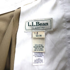 LLBean Classic Fit 2-Pleated Short Chino Pants, Size L, Beige, Cotton, 267791