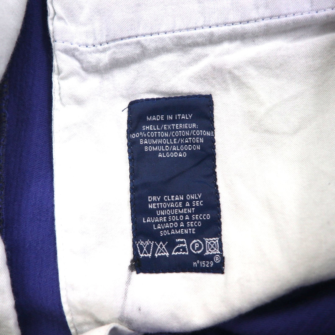Polo Ralph Lauren Italian-made corduroy chino work pants, size L, navy, tapered