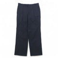 Aquasqutum Tuck Slacks Pants M Navy Cotton Made in Japan