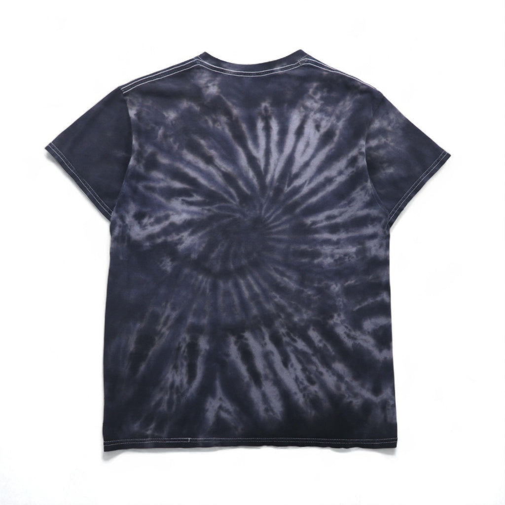 DEF LEPPARD Hysteria Rock Band T-Shirt, Size M, Gray, Tie-Dye, Bleach