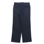 Aquasqutum Tuck Slacks Pants M Navy Cotton Made in Japan
