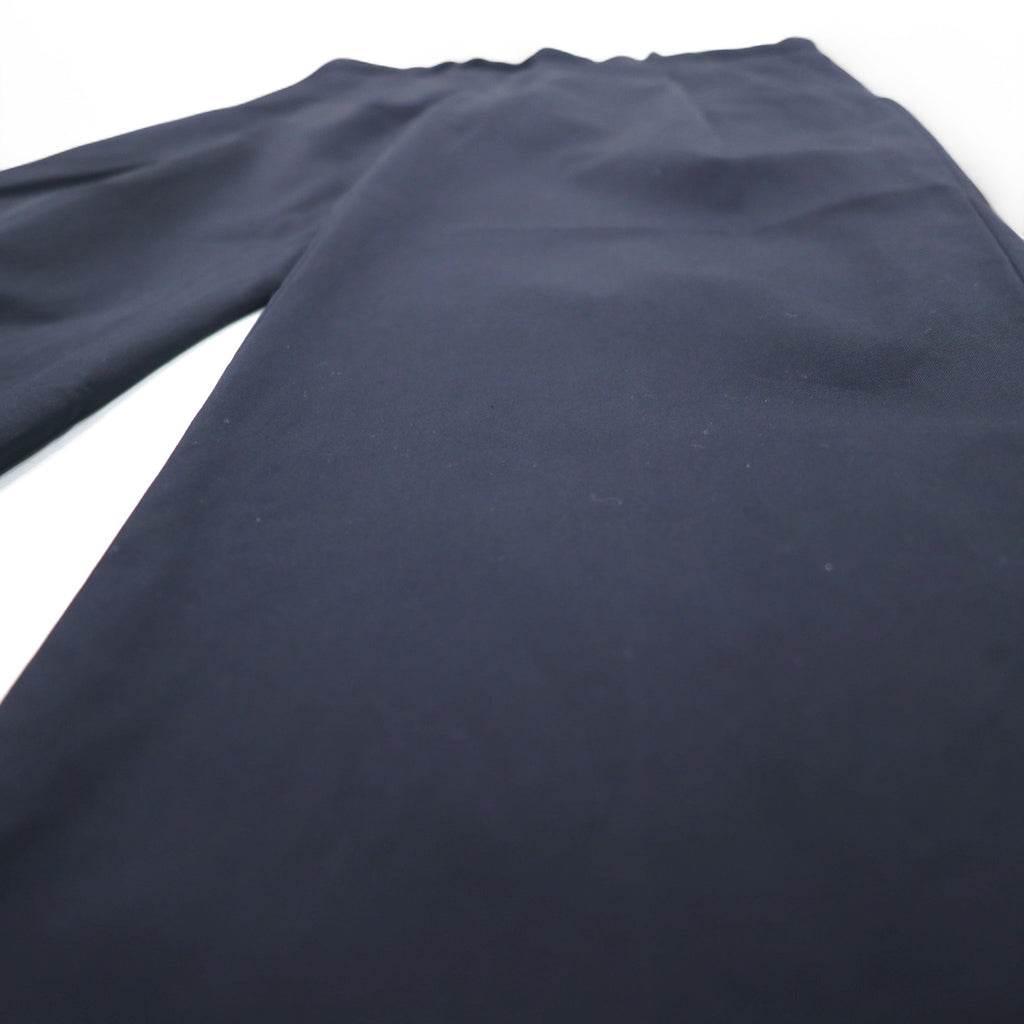Aquasqutum Tuck Slacks Pants M Navy Cotton Made in Japan