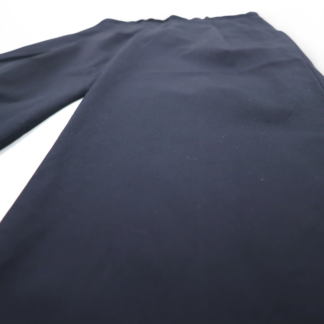 Aquasqutum Tuck Slacks Pants M Navy Cotton Made in Japan