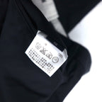 Aquasqutum Tuck Slacks Pants M Navy Cotton Made in Japan