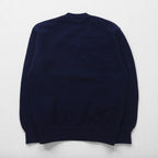 CHEMISE LACOSTE 80s Made in Japan V-neck knit sweater, size S, navy, one-point logo