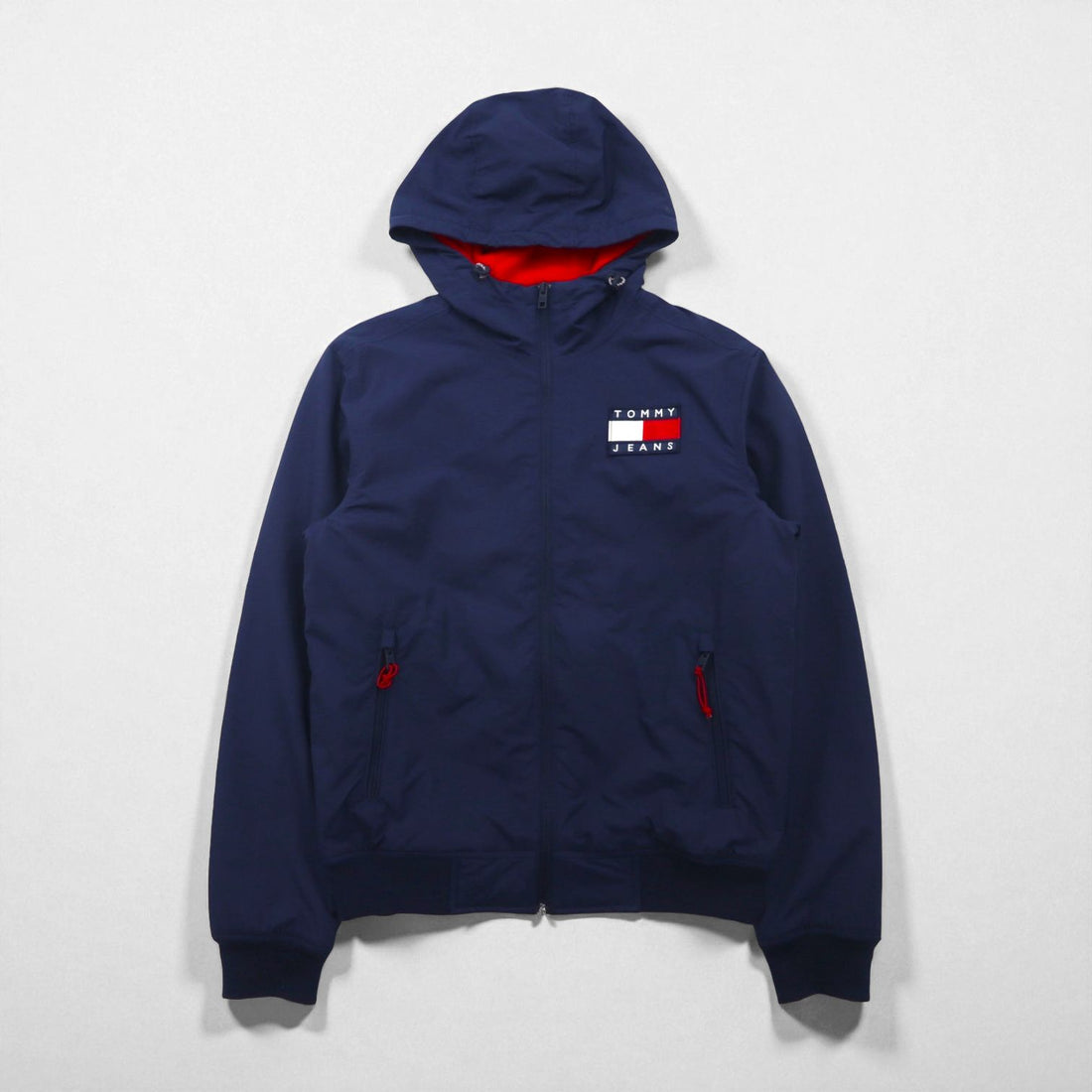 TOMMY JEANS Padded Zip-Up Mountain Parka, Size S, Navy, Padding, DM0DM07120