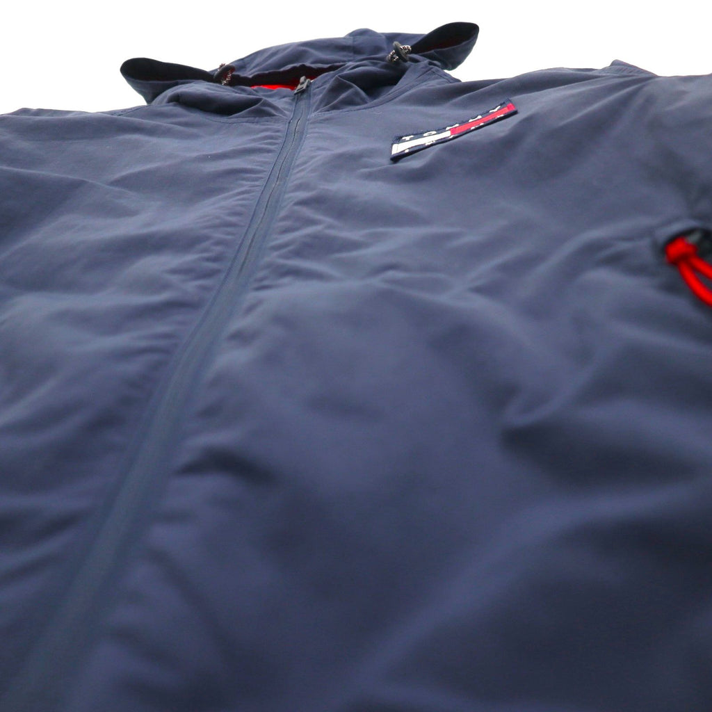 TOMMY JEANS パデッド ジップアップジャケット マウンテンパーカー S ネイビー 中綿 DM0DM07120