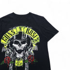 GUNS N' ROSES Rock Band T-Shirt, Size M, Black, Cotton
