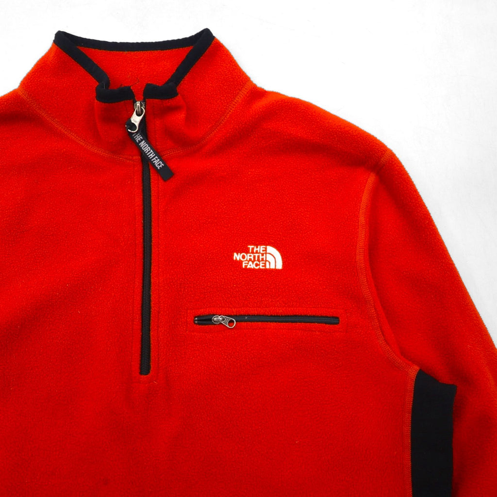 THE NORTH FACE ポーラテック POLARTEC ハーフジップ フリースジャケット M オレンジ カナダ製