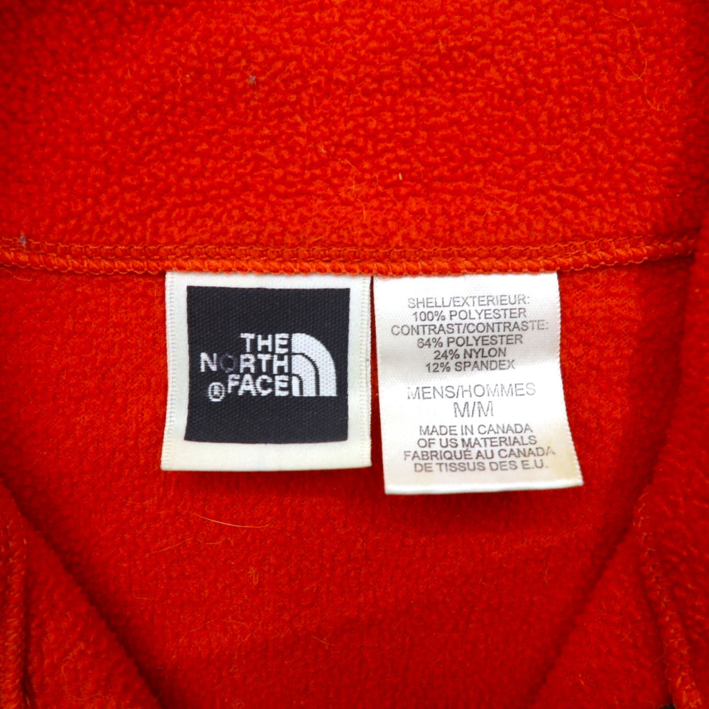 THE NORTH FACE ポーラテック POLARTEC ハーフジップ フリースジャケット M オレンジ カナダ製