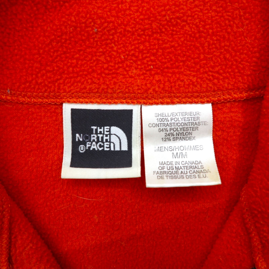 THE NORTH FACE ポーラテック POLARTEC ハーフジップ フリースジャケット M オレンジ カナダ製