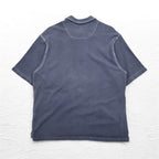 Eddie Bauer 90年代 ヴィンテージ加工 鹿の子 ポロシャツ L グレー コットン