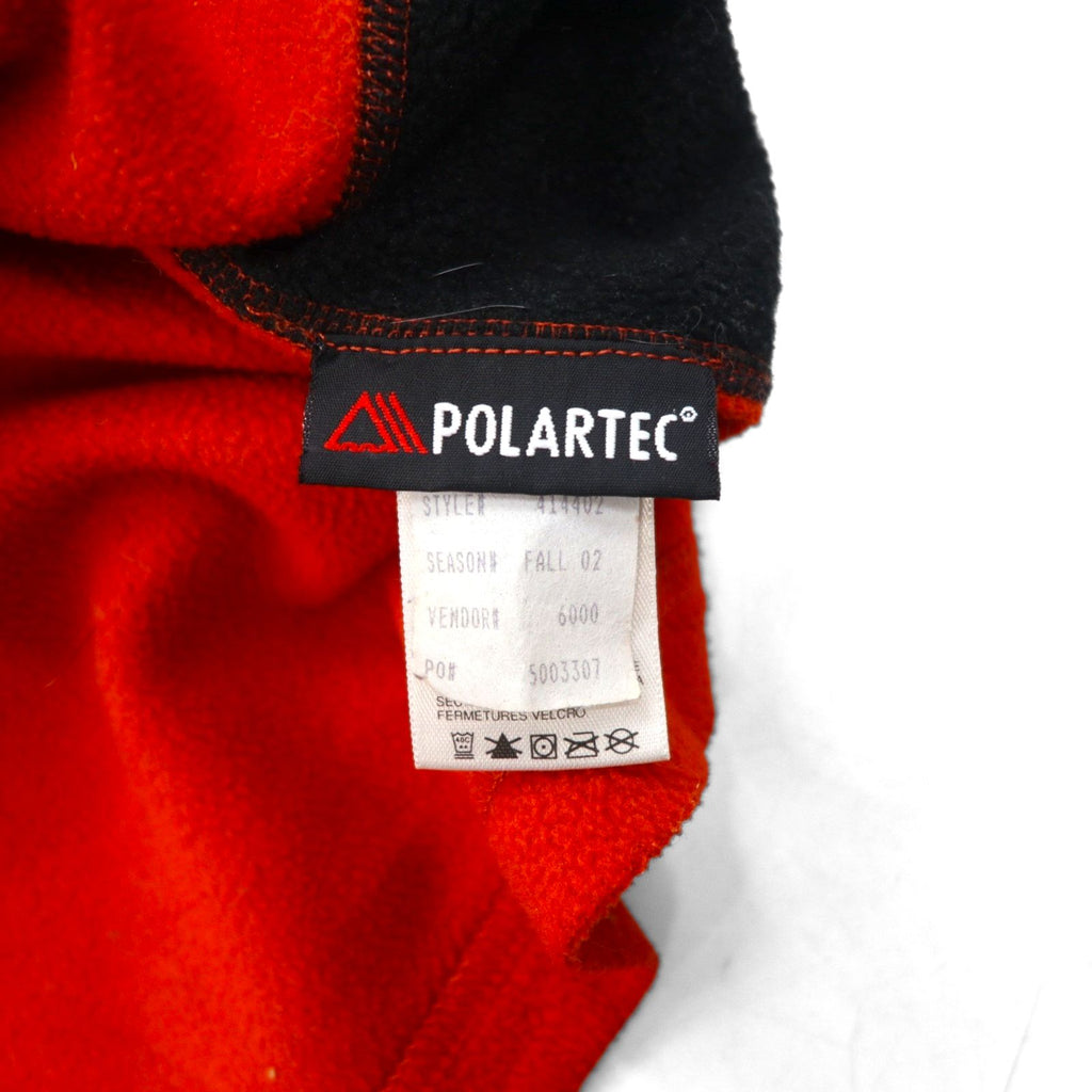 THE NORTH FACE ポーラテック POLARTEC ハーフジップ フリースジャケット M オレンジ カナダ製