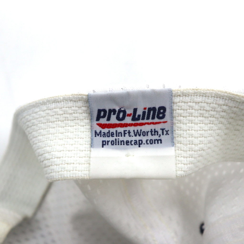 90s USA Made Pro-Line Bicolor Baseball Cap ONE White Mesh