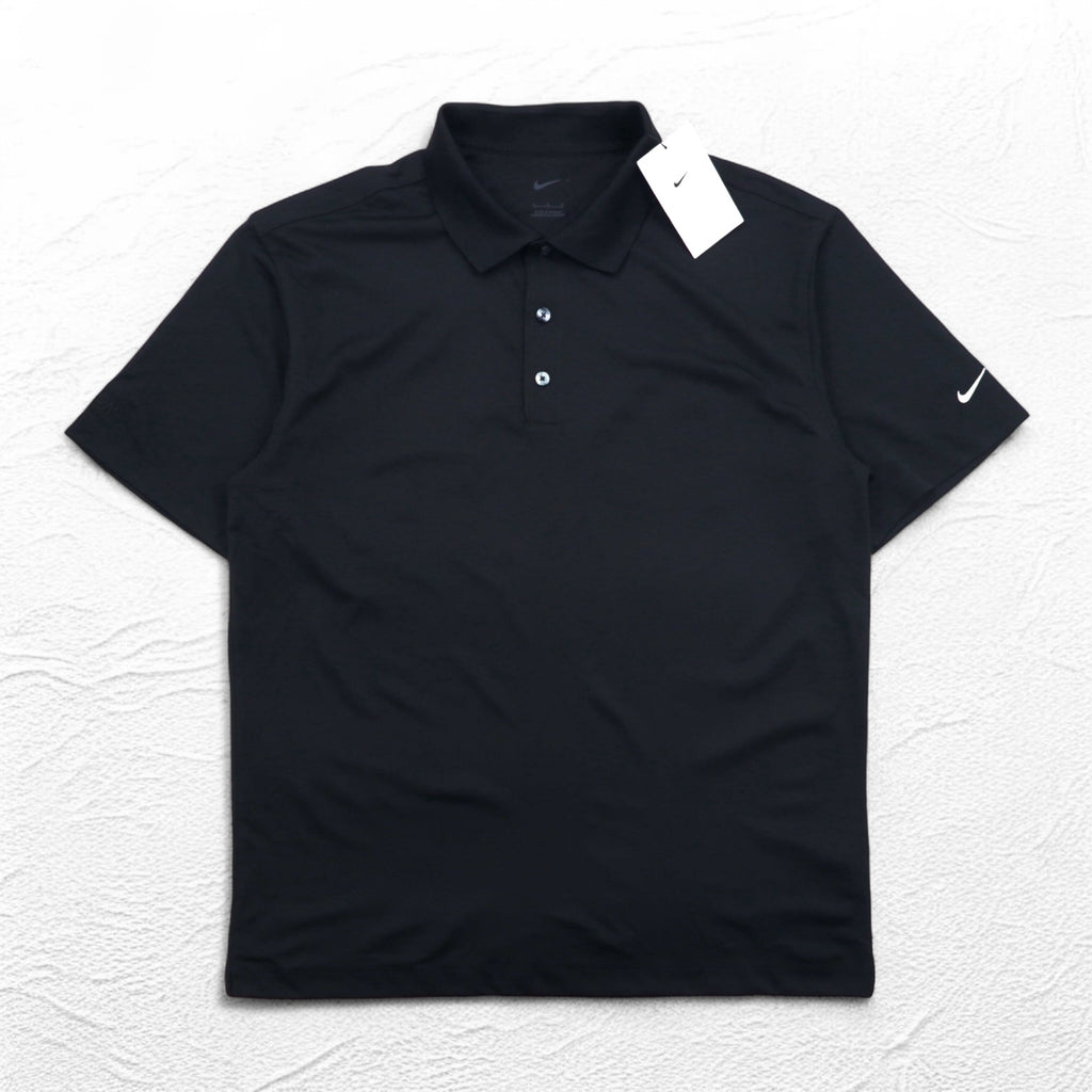 NIKE Tech Basic Dri-FIT Polo Shirt L Black Tech Basic Dri-FIT Polo 203690-010 Unused