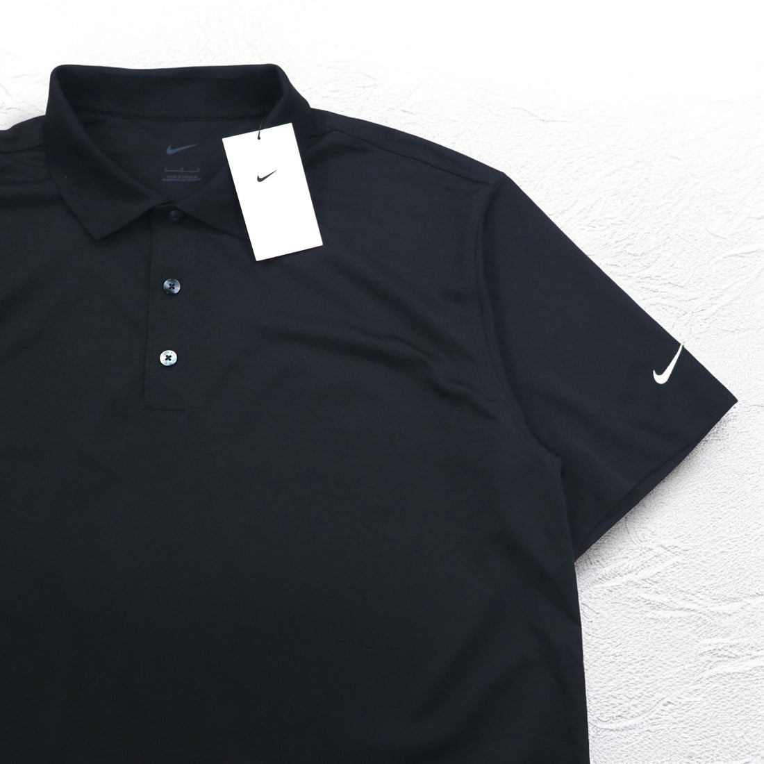 NIKE Tech Basic Dri-FIT Polo Shirt L Black Tech Basic Dri-FIT Polo 203690-010 Unused