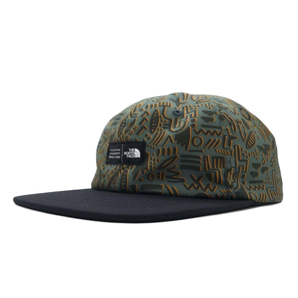 THE NORTH FACE Baseball Cap Snapback ONE Khaki Polyester All-over Pattern Logo NF0A2T6D
