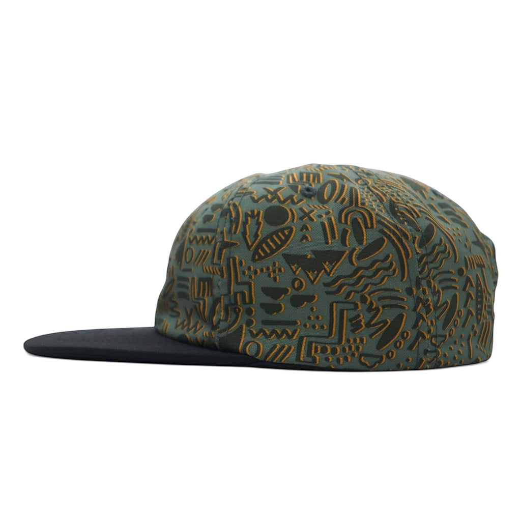 THE NORTH FACE Baseball Cap Snapback ONE Khaki Polyester All-over Pattern Logo NF0A2T6D