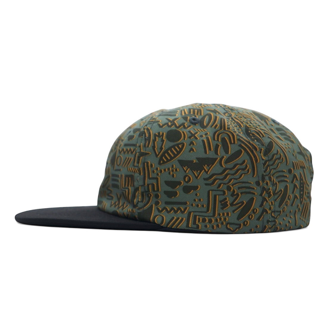 THE NORTH FACE Baseball Cap Snapback ONE Khaki Polyester All-over Pattern Logo NF0A2T6D