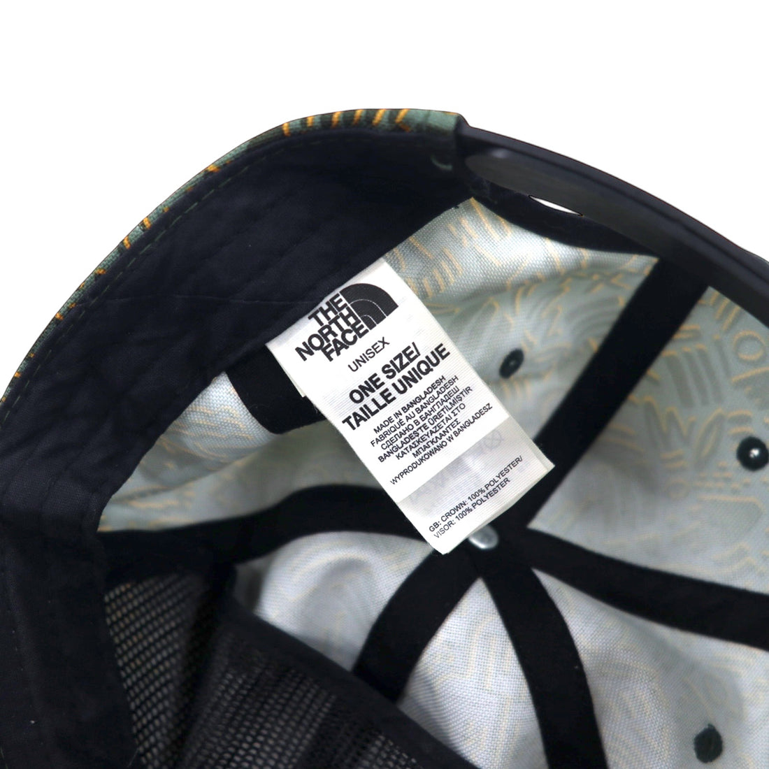 THE NORTH FACE Baseball Cap Snapback ONE Khaki Polyester All-over Pattern Logo NF0A2T6D
