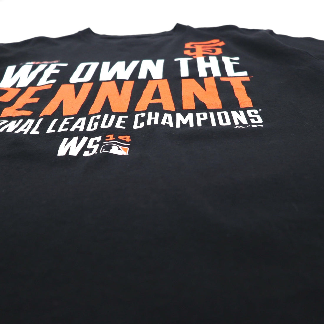 majestic Baseball Print T-Shirt L Black MLB San Francisco Giants Made in Nicaragua