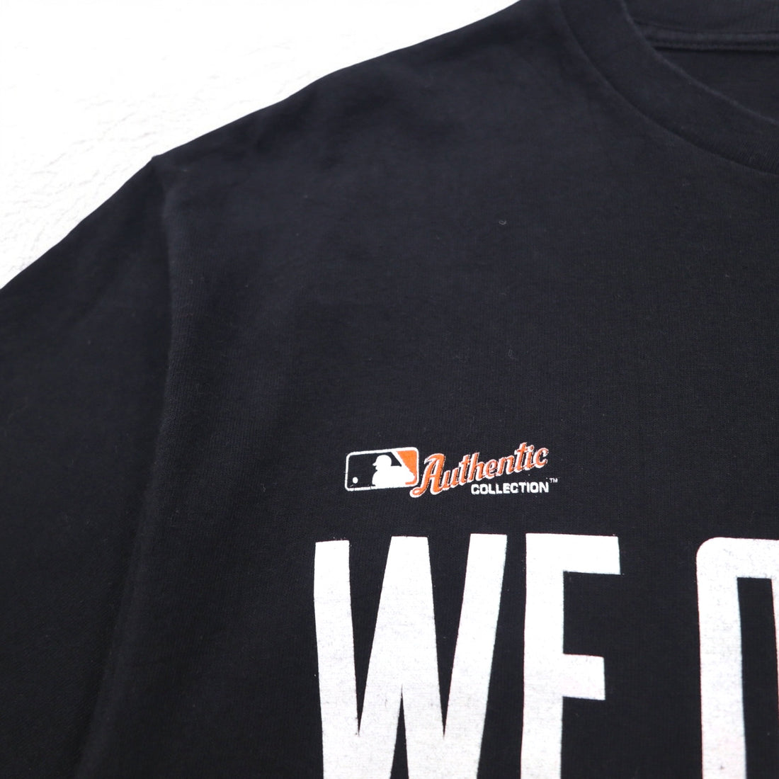 majestic Baseball Print T-Shirt L Black MLB San Francisco Giants Made in Nicaragua