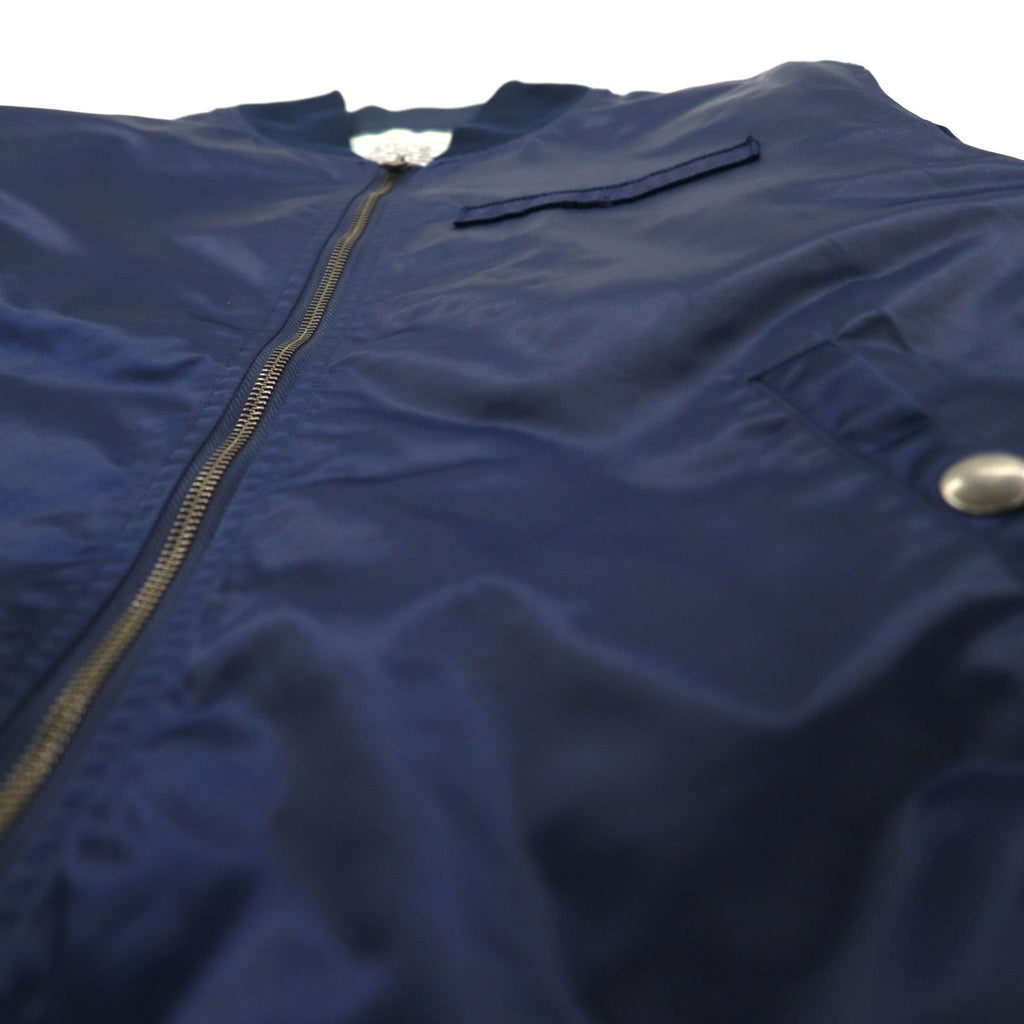 MAJESTIC ナイロン MA-1 フライトジャケット M ネイビー 中綿 XM23-MAJ-0010-NVY5 nano universe別注