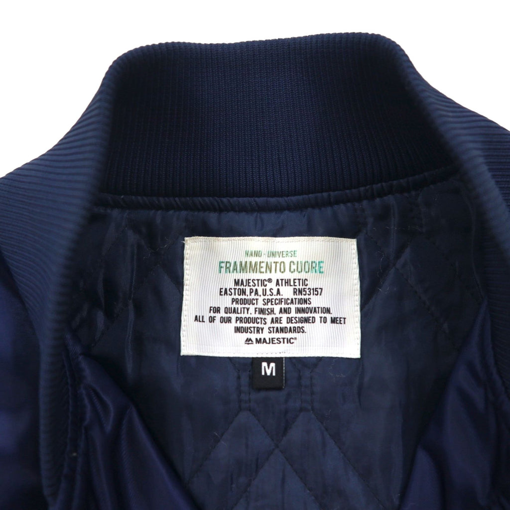 MAJESTIC ナイロン MA-1 フライトジャケット M ネイビー 中綿 XM23-MAJ-0010-NVY5 nano universe別注