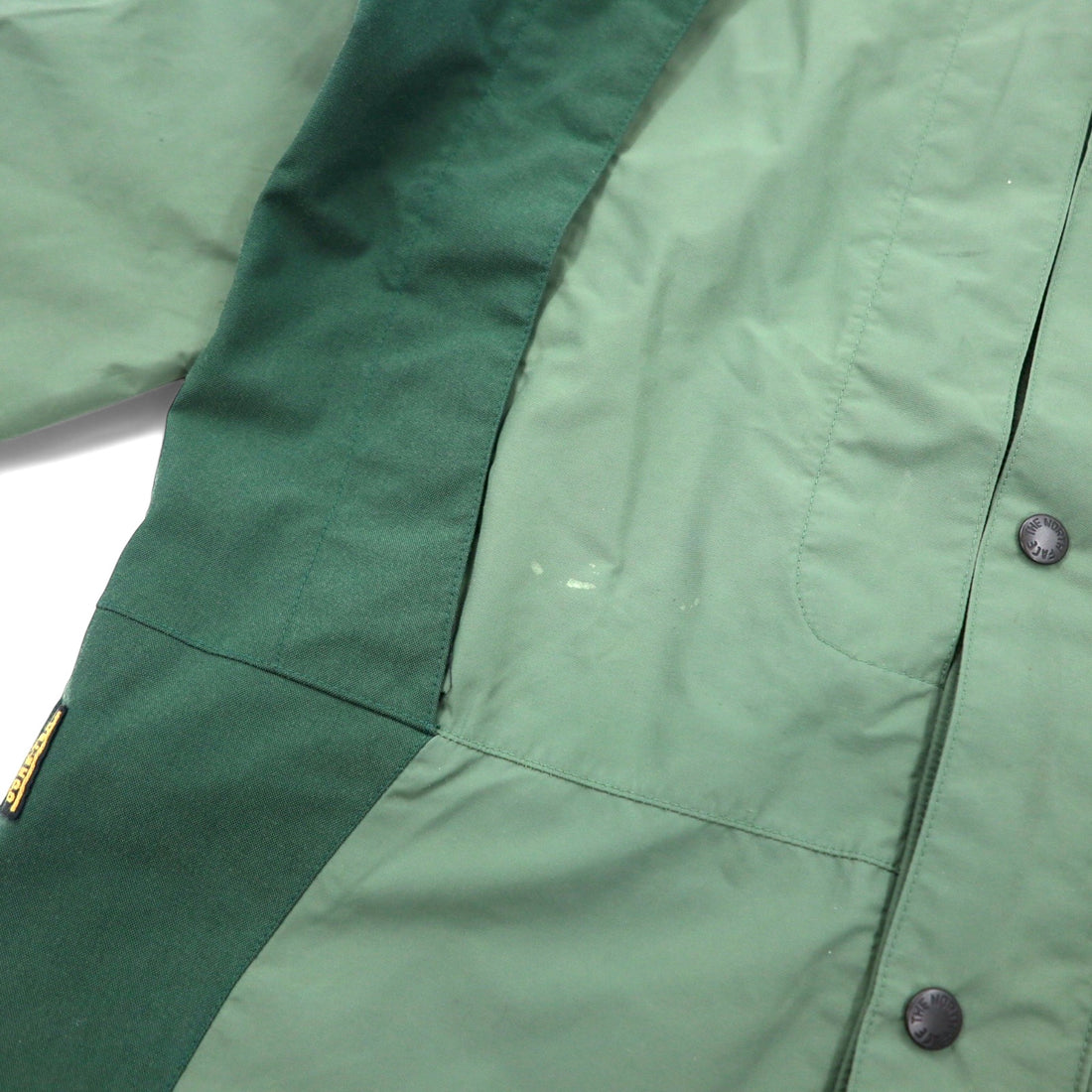 THE NORTH FACE GORE-TEX Mountain Parka M Khaki Nylon Waterproof Zip-in-Zip Double Zipper International Standard