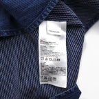 TIMBERLAND denim button-down shirt, M, indigo, blue, one-point logo embroidery