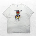 POLO RALPH LAUREN Polo Bear T-shirt, XL, white, cotton, made in Peru