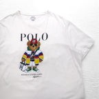POLO RALPH LAUREN Polo Bear T-shirt, XL, white, cotton, made in Peru