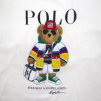 POLO RALPH LAUREN Polo Bear T-shirt, XL, white, cotton, made in Peru