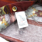 Woolrich ネイティブ柄 ワークシャツ M ボルドー 総柄 コットン 胸ポケット AZTEC STRIPE