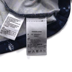 adidas originals cropped sweatshirt M navy polyester all-over print trefoil logo Cirande Sweat AY6896