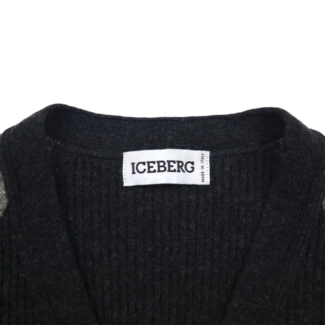 ICEBERG × DC COMICS バットマン 90年代 イタリア製 ニット カーディガン M ウール