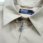Polo by Ralph Lauren 90s Harrington Swing Jacket, Beige, Large, with Small Pony Embroidery
