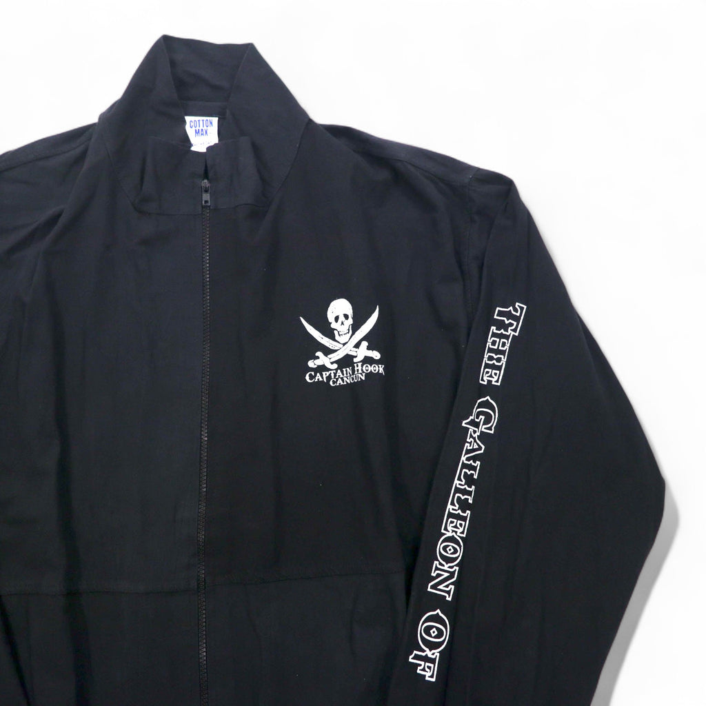 Vintage 90s Mexico Made Skull Zip-Up Jacket Captain Hook CANJUN Zip-up Jacket L Skull COTTON MAX