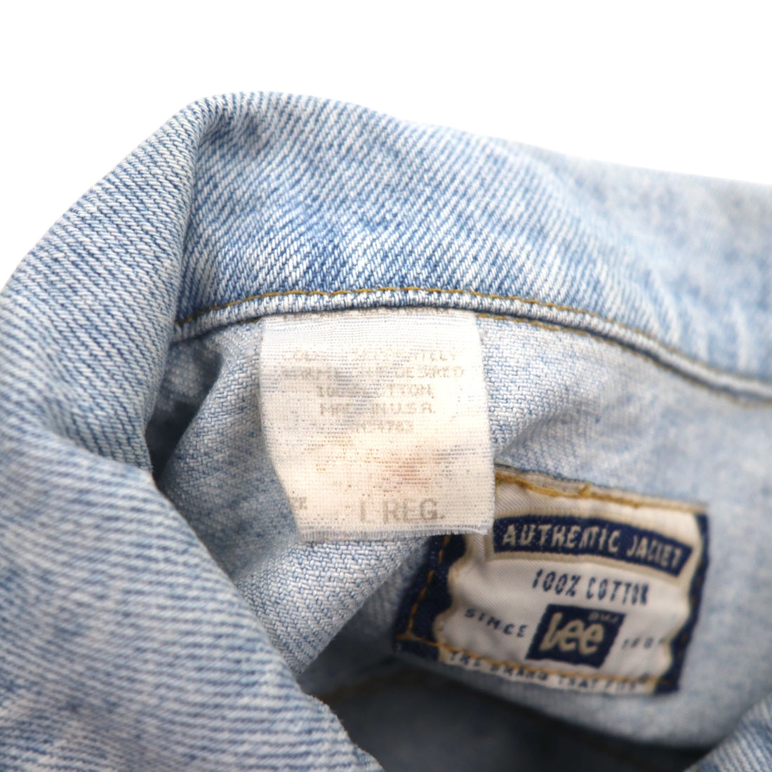Lee 90年代 USA製 AUTHENTIC JACKET デニムジャケット Gジャン L ブルー アイスウォッシュ