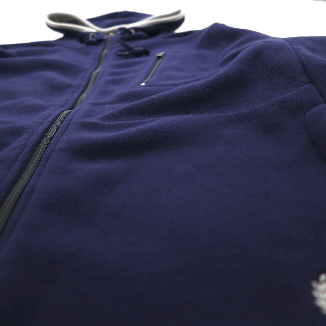CHAPS RALPH LAUREN フルジップパーカー L ネイビー フリースライナー ポリエステル